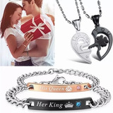 Pulseras Para Parejas,juego De Pulseras Y Collares De Amor