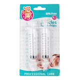 02 Lavador Nasal Seringa Limpeza C/ Bico Silicone Infantil