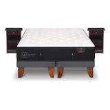 Cama Europea 2 Plazas Cic Premium + Veladores Dublin 