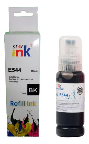  Tinta T544 Generica Para Epson Con Pico Especial 544 Negro