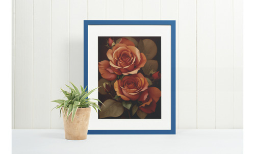 Lamina Impresión Archivo Digital Flores Rosa