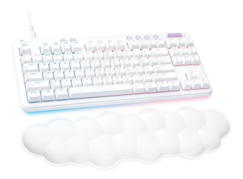 Teclado Mecánico Gamer Logitech G713 Aurora White Rgb Cable