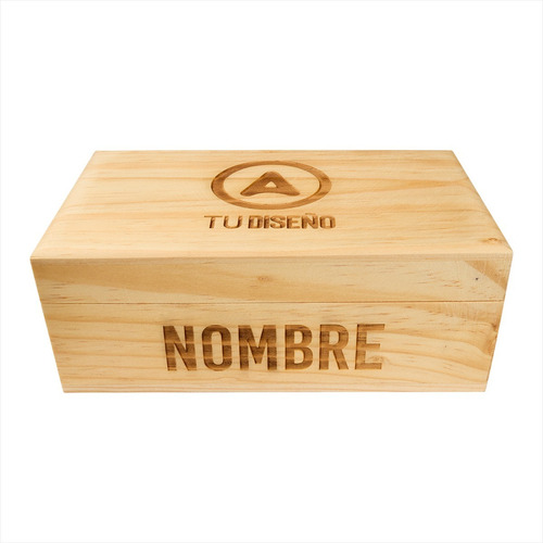 Caja De Madera Para Regalo Personalizada Tu Diseño Y Nombre