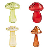 Hydroponic Plant Pots, Glass Vase With D Mushrooms