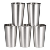 Jugo 5 Piezas Acero Inoxidable Pinta Copas Vaso De Cerveza T