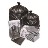 Pitt Plastics Black Star Can Liner, 40 To 45 Gal, 0.95 M Ddd