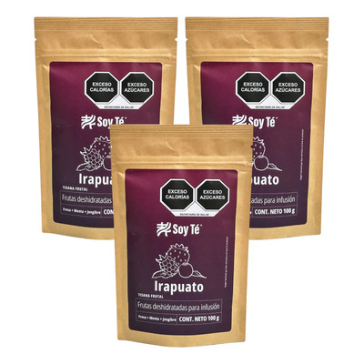 Tisana Irapuato Fresa Menta Jengibre 3 Pack De 100g Soy Té | Envío gratis