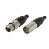 8 - Plug Xlr Linha Amphenol (4 Macho+ 4 Fêmea)