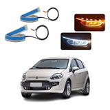 Kit Fitas Led Drl Farol + Seta 12v 45cm Fiat Punto 2012 2013