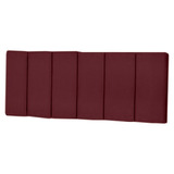 Cabeceira Cama King Queen Box Dubai 140x55cm Vinho