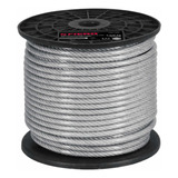 Cable Acero Truper 1/4 Cubierto Pvc Rollo 75 M Cab-1/4rx