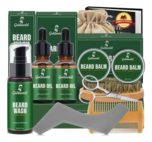 Kit De Barba, Kit De Aseo Para El Crecimiento De La Barba Co