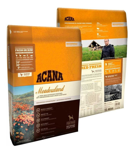 Acana Regionals Meadowland 11.3kg Envio Gratis Razas 