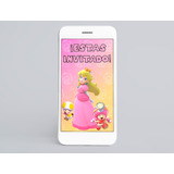 Invitación Animada Digital Personalizada Princesa Peach