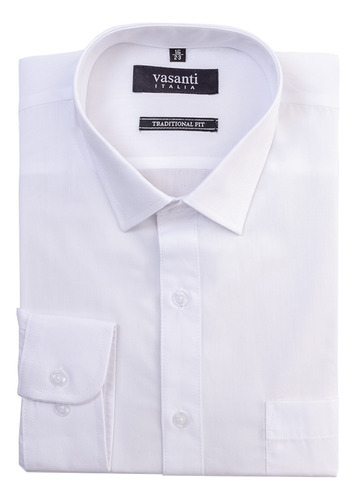 Camisa Hombre Vasanti Manga Larga Color Blanco