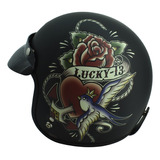 Casco Torc T50 Lucky 13 Love Edición Especial Tatuaje Tattoo