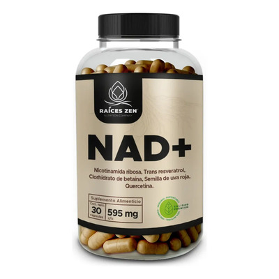 Nicotinamida Ribosa NAD+ Resveratrol Betaina Cápsulas Raíces Zen 30 Unidades | MercadoLibre