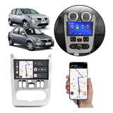 Kit Multimidia Carplay 9pol Sandero Logan 2007-2011 + Camera