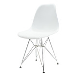 Silla Eames Dkr Plastico Blanco O Negro Hogar Comedo Oficina