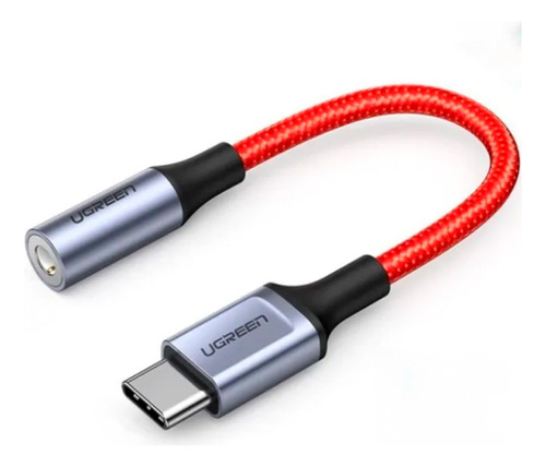 Adaptador Usb Tipo C  A Jack 3.5 Audífono Micrófono Ugreen