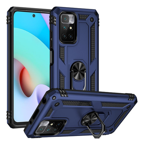 Funda Para Xiaomi Redmi 9a/ 9c Militar Uso Rudo Con Anillo