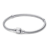 Pulsera Pandora Marvel Cierre De Serpiente En Plata S925