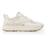 Tenis Flexi Para Mujer Estilo 127102 Beige