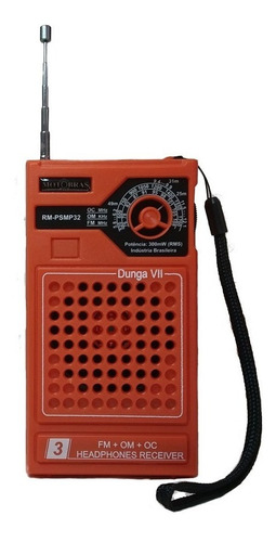 Rádio Portátil Motobras 3 Faixas - Dunga Vii - Fm-om-oc Mp32