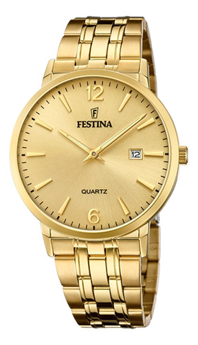 Reloj F20513/3 Dorado Festina Hombreacero