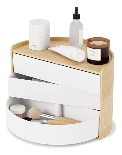 Umbra Moona Storage Box Blanco/natural