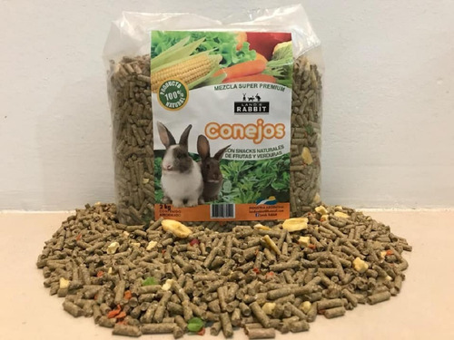 Mezcla Alimento Conejo Mini Super Premium 2 Kg Holland