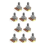 10 X Potenciómetro Lineal 1k Ohms Pote B1k 15mm