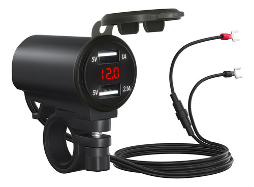 Cargador: 1 Cargador Usb Impermeable De 12 V, Doble Motocicl