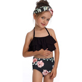 Traje Baño Tankini Bikini Niña Playa Nadar Vacaciones 2pcs