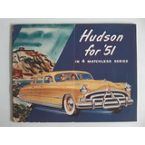 Folder Hudson Hornet Commodore Super Six Pacemaker 1951