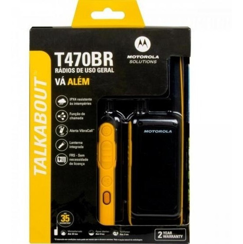 Radios Comunicador Walkie-talkies Motorola T470br 2 Unidades