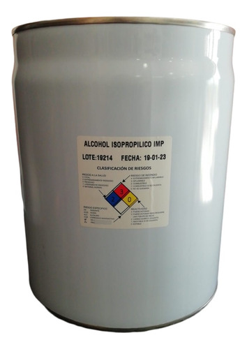 Alchohol Isopropílico Cubeta Con 19 Lts.