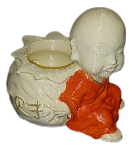 Baby Buda Con Bolsa Atrás Pintado