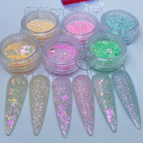 Decoracion - Glitter Nails Art (6 Und)