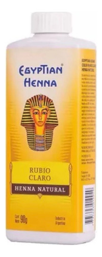  Egyptian Henna Matizador Polvo X 90 Tono Rubio Claro