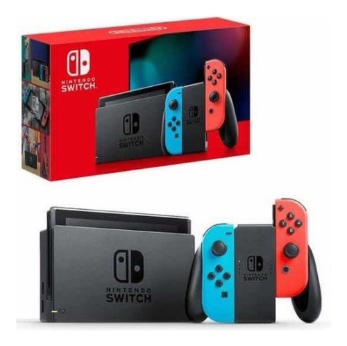 Nintendo Switch V1 Completo + Grátis Case Com Película