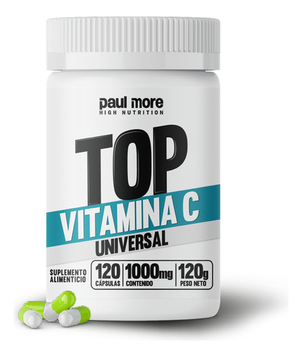 Vitamina C 120 Cápsulas 1000 Mg Capsulas