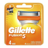 Carga Refil Gillette Fusion 5 C/ 4 Unidades