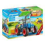 Playmobil - Grande Trator Com Acessórios - Country 71004