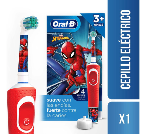 Cepillo Dental Electrico Oral-b Spiderman + 3a X 1und