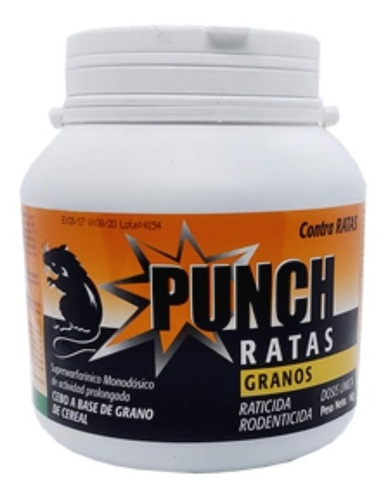 Veneno Para Ratas Punch Granos Cereal 1kg