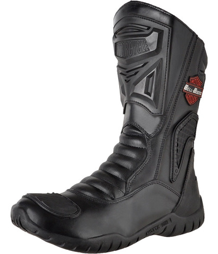 Bota Masculina Motoqueiro Impermeavel Cano Alto Couro Oferta