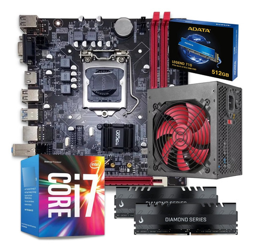 Kit I7 6700, Memória 32gb Ddr4, Ssd 512gb, Fonte 500w Real