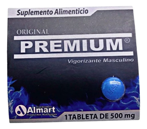 Power Man Cartera Pastilla Azul C/1 Tabletas De 500mg 