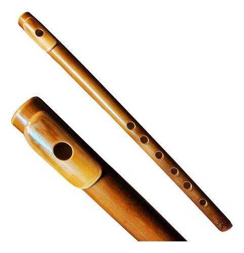 Flauta Traversa Bambu En Fa Con Embocadura-unmundodebambu